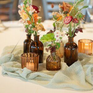 Sage Green Cheese Cloth 16pcs 35"x35" + Table Runner